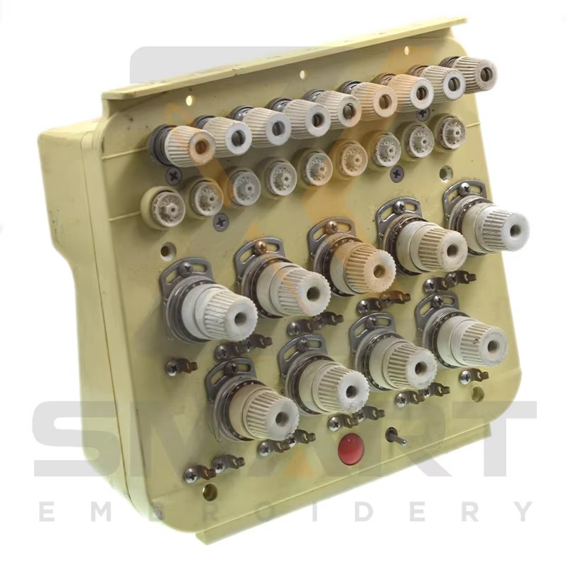 Gebruikte 9 kleuren SWF Spanning Base Unit ASSY met kaarten binnen Embroidery Machine Parts T01SWF901-U