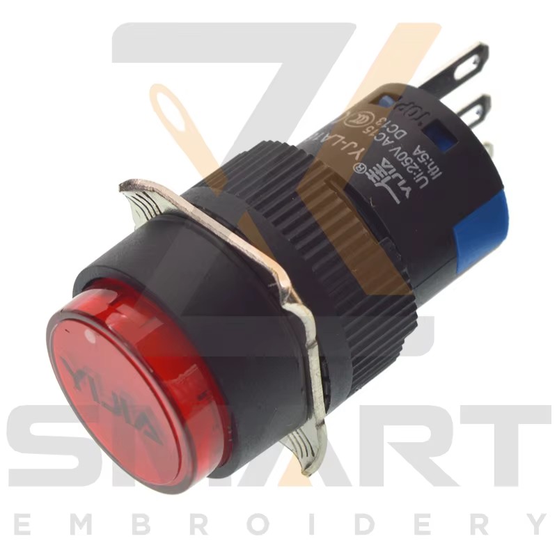 Knop Schakelaar Zelf terug te keren zonder lamp Chinese Embroidery Machine Parts EDH06-YJ-LA16G-11 EDH06-YJ-LA16R-11