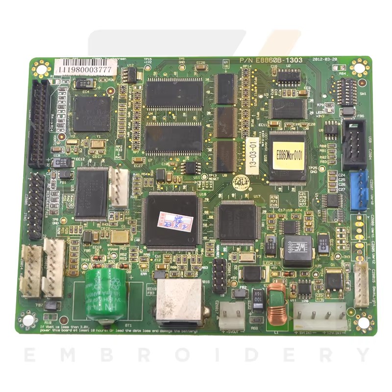 Gebruikte DAHAO E8860 CPU moederbord voor Chinese Embroidery Machine EDH0101-E8860-U