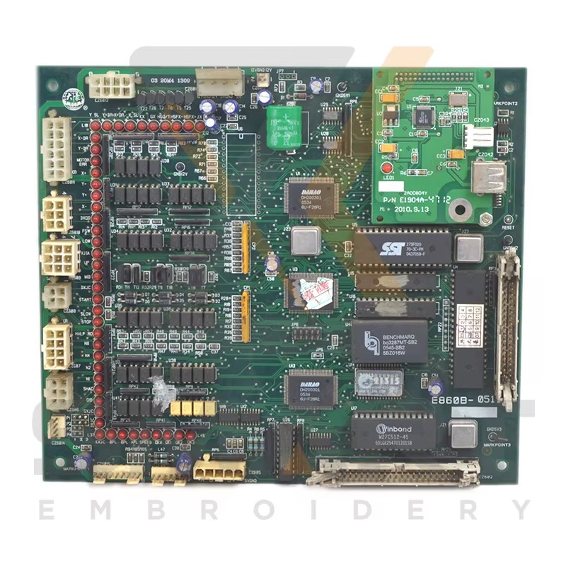 Gebruikte DAHAO E860 moederbord CPU-kaart Chinese Embroidery Machine-onderdelen EDH0101-E860-U