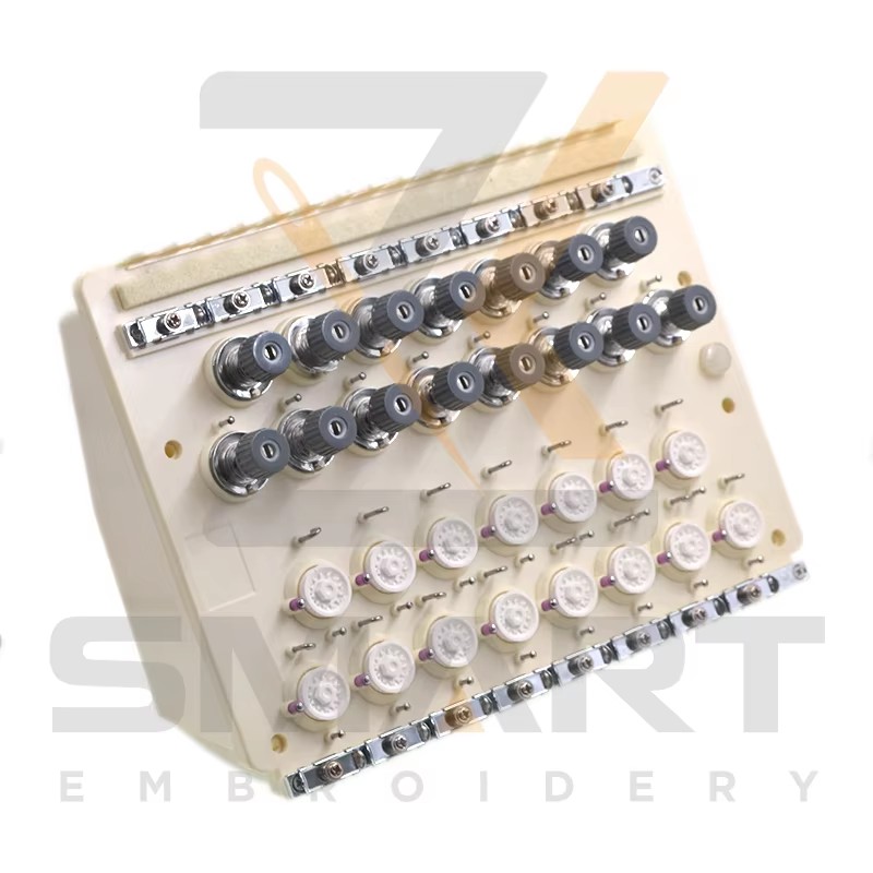 15 Kleuren Spanning Base Unit met Sensor Rail Chinese Embroidery Machine Parts T0104-TJ15